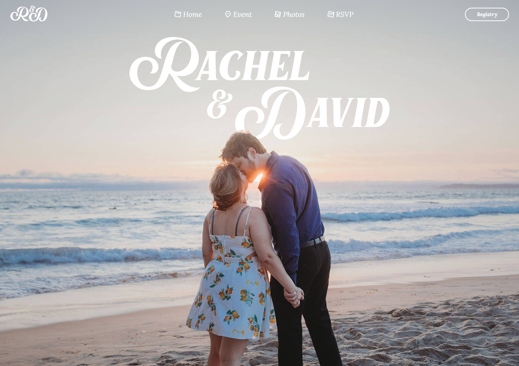 Weddings project screenshot